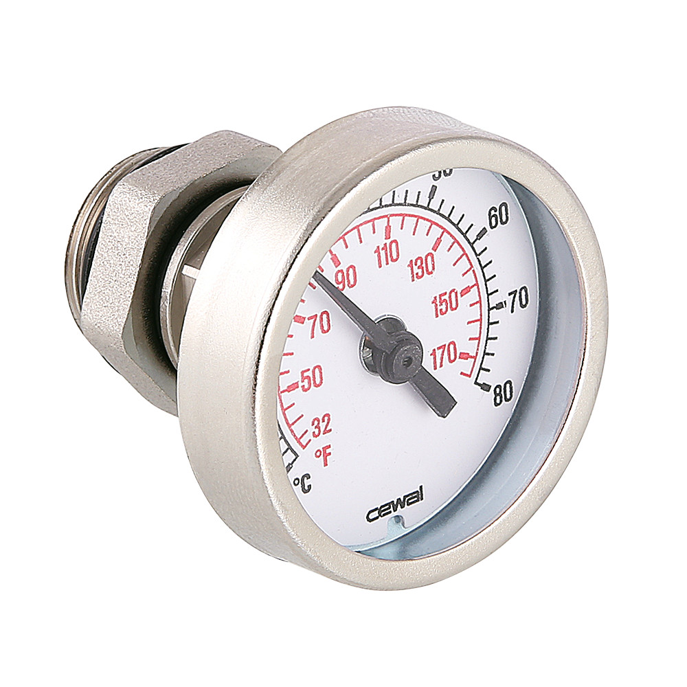 Термометр погружной VALTEC в комплекте с резьбовой гильзой с НР DN 1/2"