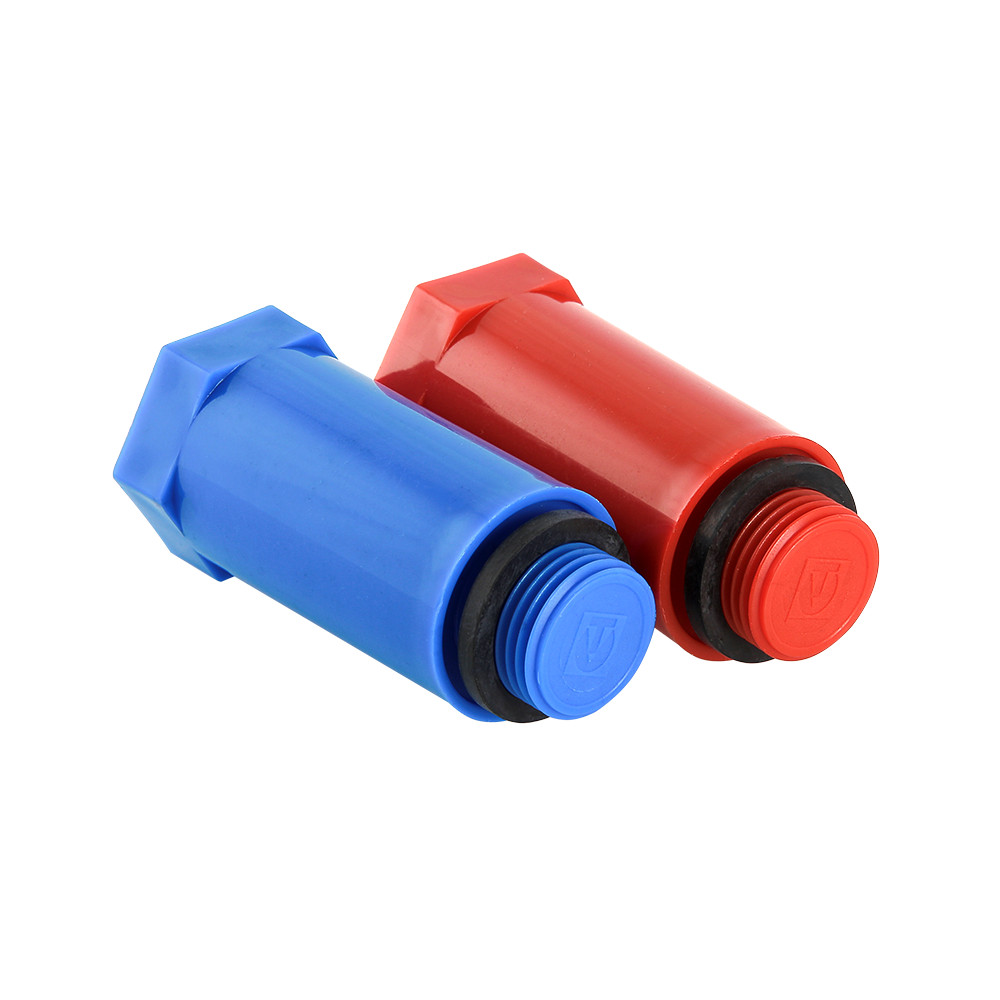 Комплект длинных монтажных пробок PPR VALTEC с уплотнительными кольцами (G), (красная + синяя), DN 1/2"